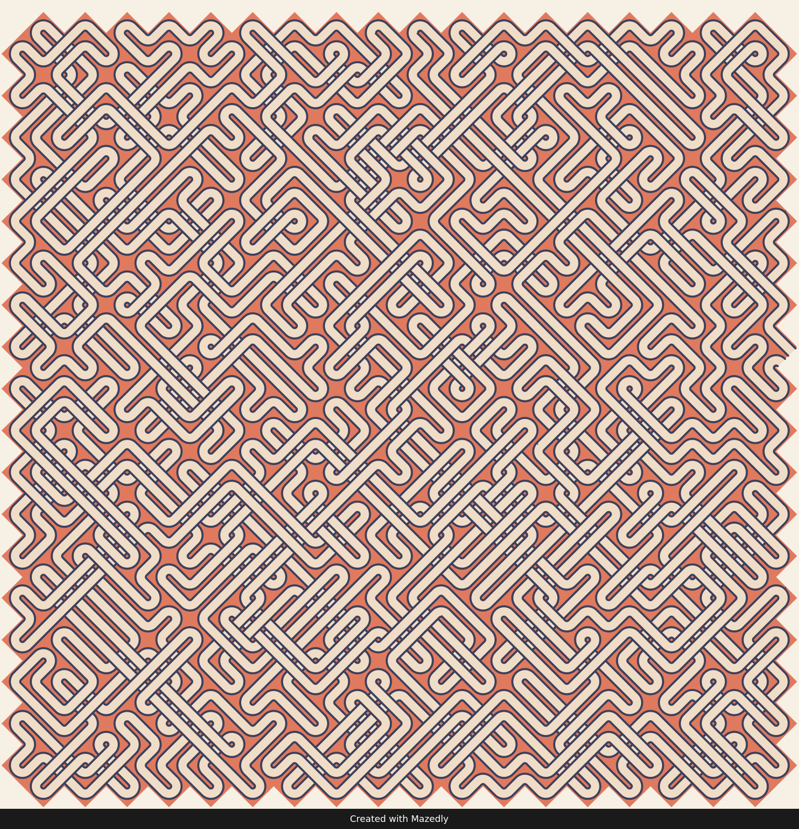 Woven diamond — Terracotta