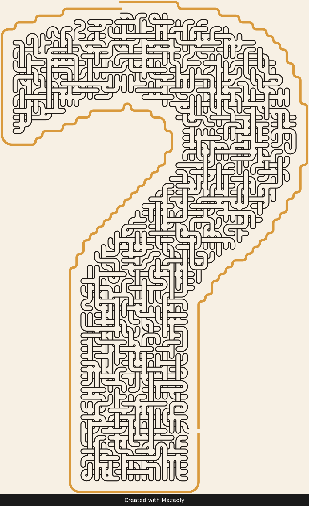 Question Mark — Paper & Brass