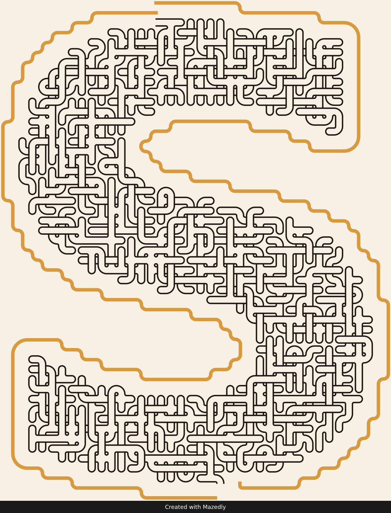 Letter S — Paper & Brass