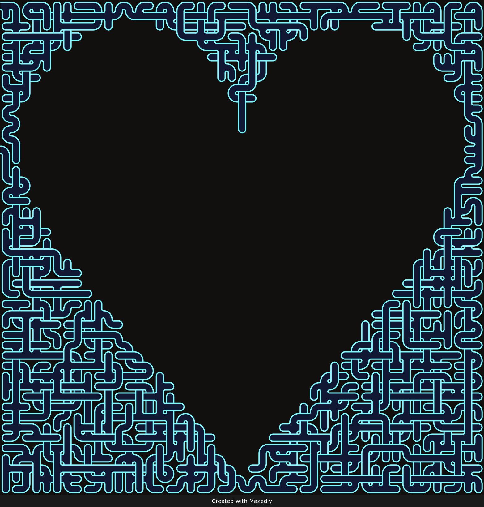 Heart (Inverted) — Midnight Neon