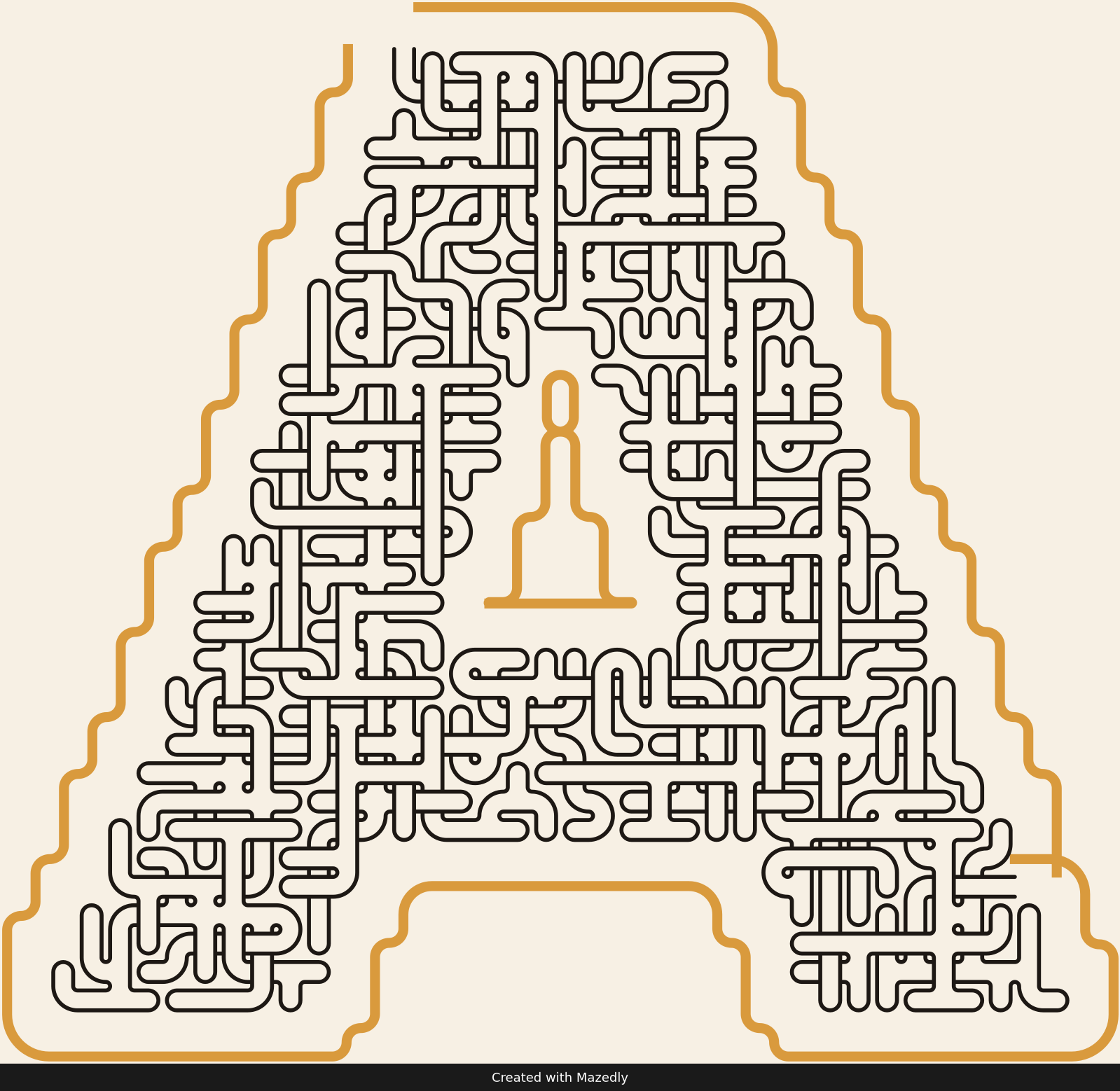 Letter A — Paper & Brass